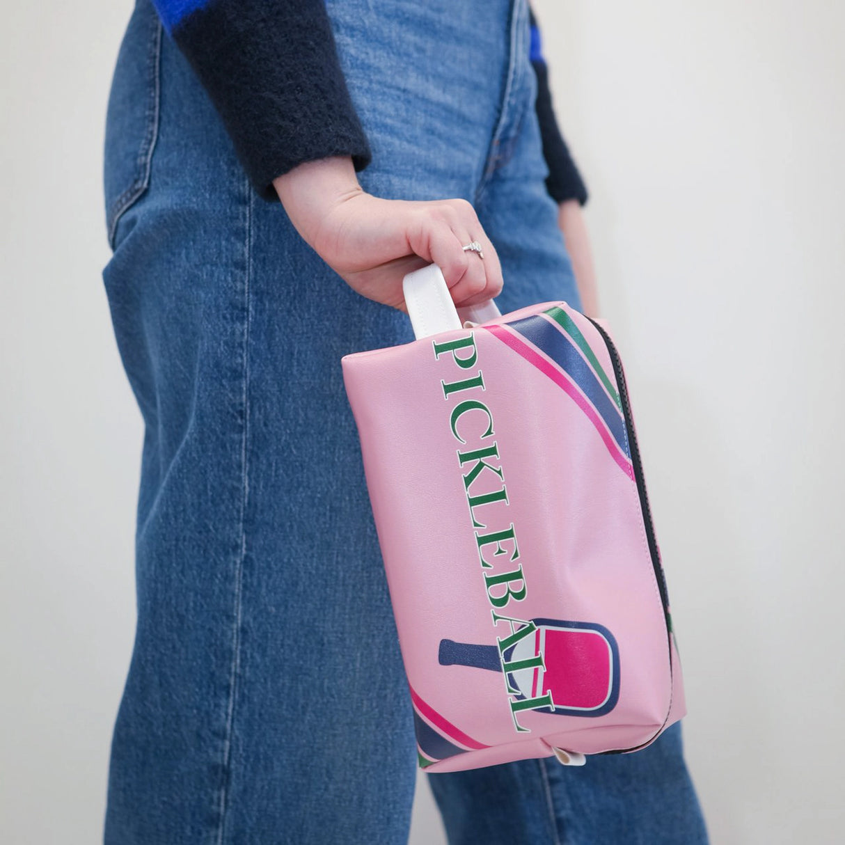 Anne Cate Pink Pickleball Courtside Bag / Carry All Pouch