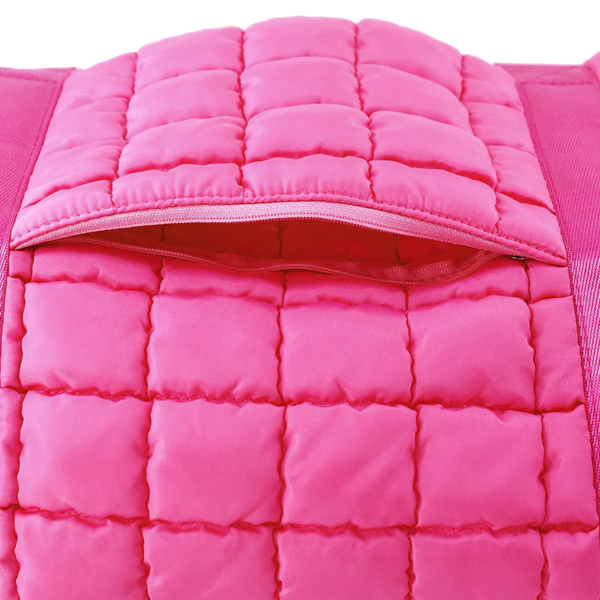 Quilted Puffer Weekender/Duffel Bag
