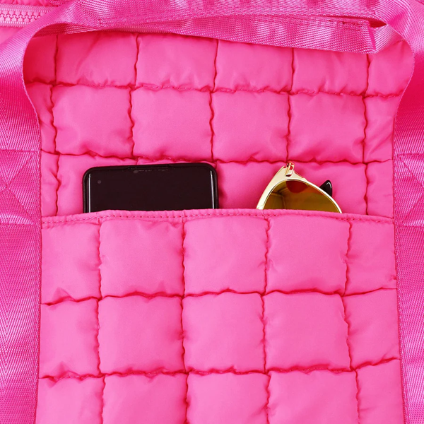 Quilted Puffer Weekender/Duffel Bag