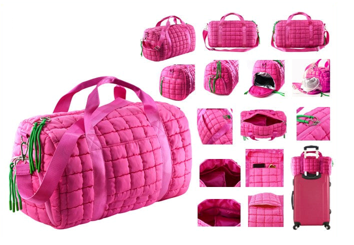 Quilted Puffer Weekender/Duffel Bag
