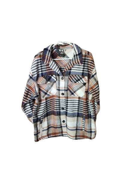 LTX Sportswear Plaid Collared Jacket Shacket