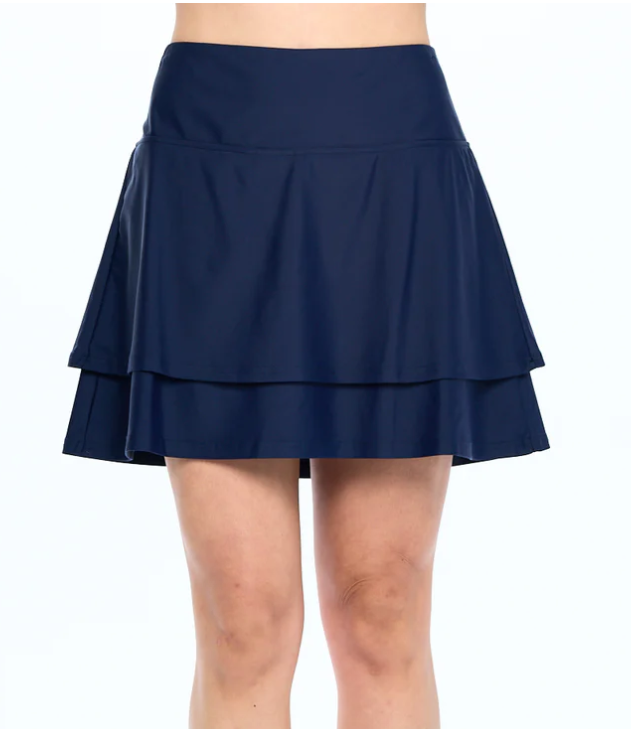 Aryeh Jolette Double Layer Skort Navy