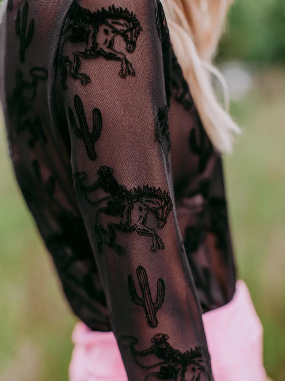 Merigold Kiss Sheer Cowboy Shirt