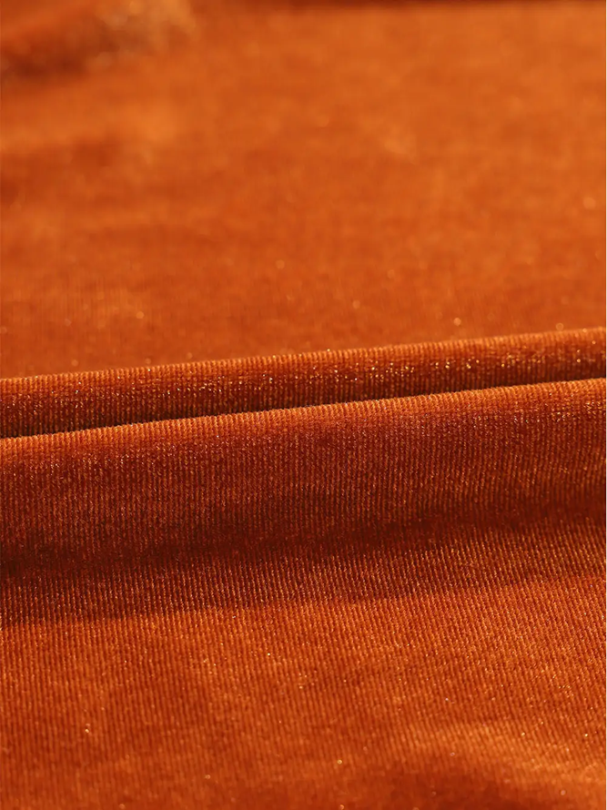 Lala Lou Velvet 3/4 Sleeve Tunic Babydoll Shirt