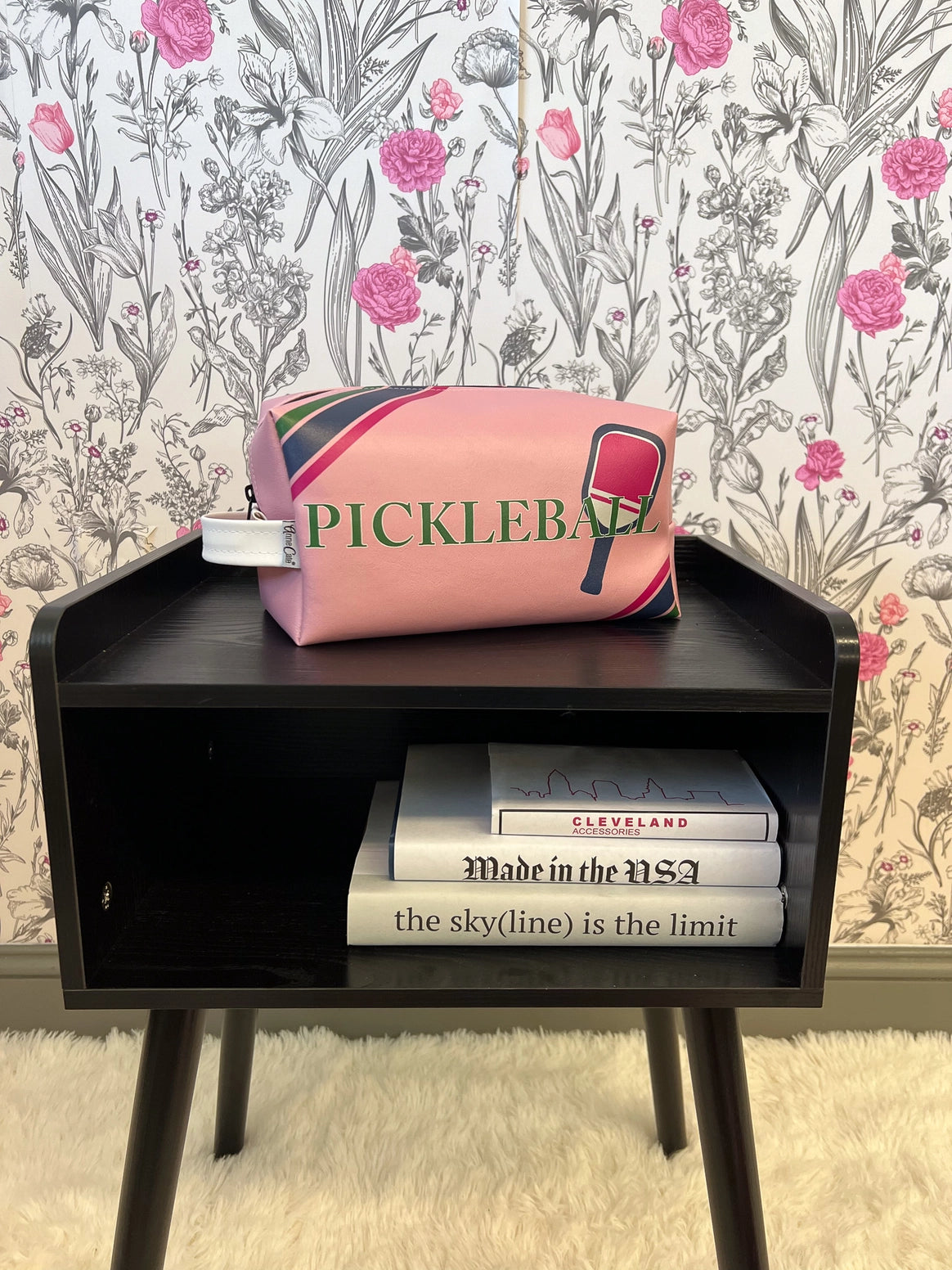 Anne Cate Pink Pickleball Courtside Bag / Carry All Pouch