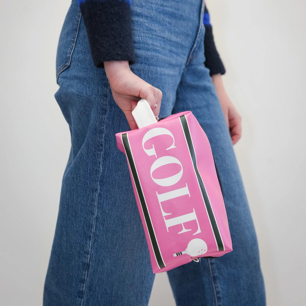 Anne Cate Pink Golf Caddy Bag / Carry All Pouch