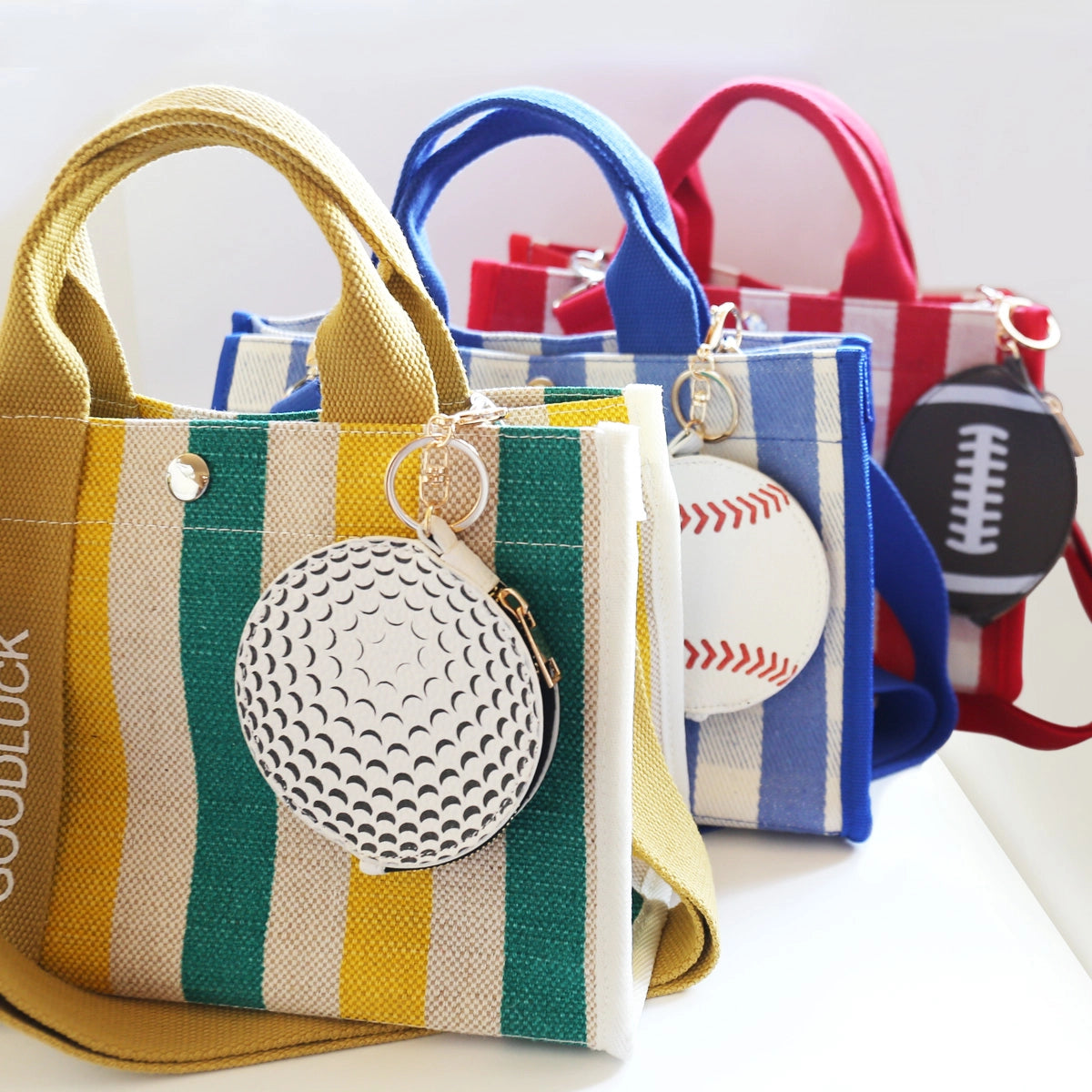 Golf Ball Key Chain Bag Charm