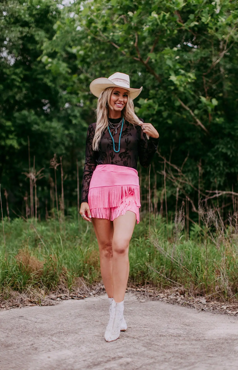 Merigold Kiss Sheer Cowboy Shirt