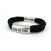 Live to Ride Granite Horse Hair with Magnetic Clasp Medium