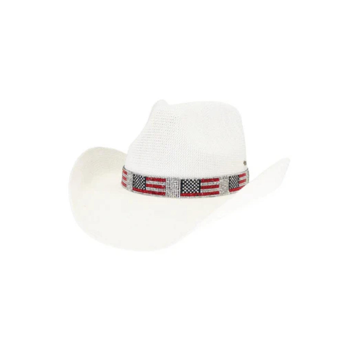 Rhinestone Americana Straw Cowboy Hat