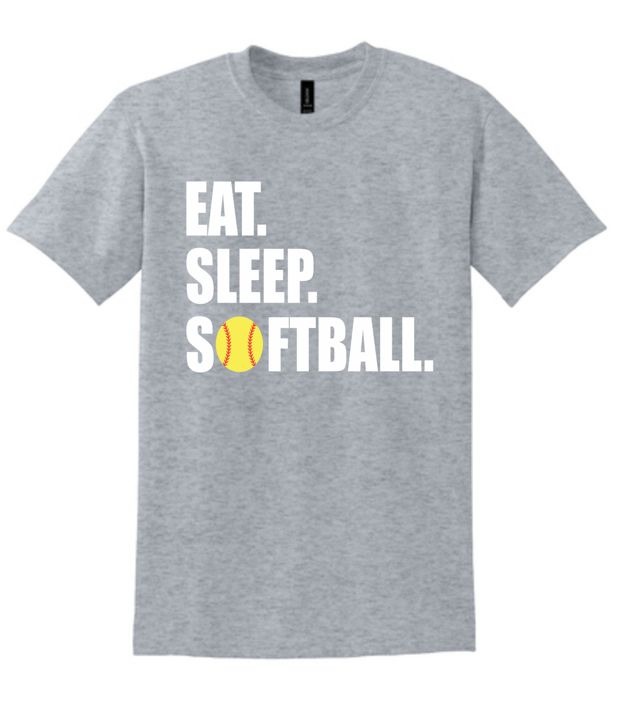 Eat Sleep Softball Short Sleeve T Shirt