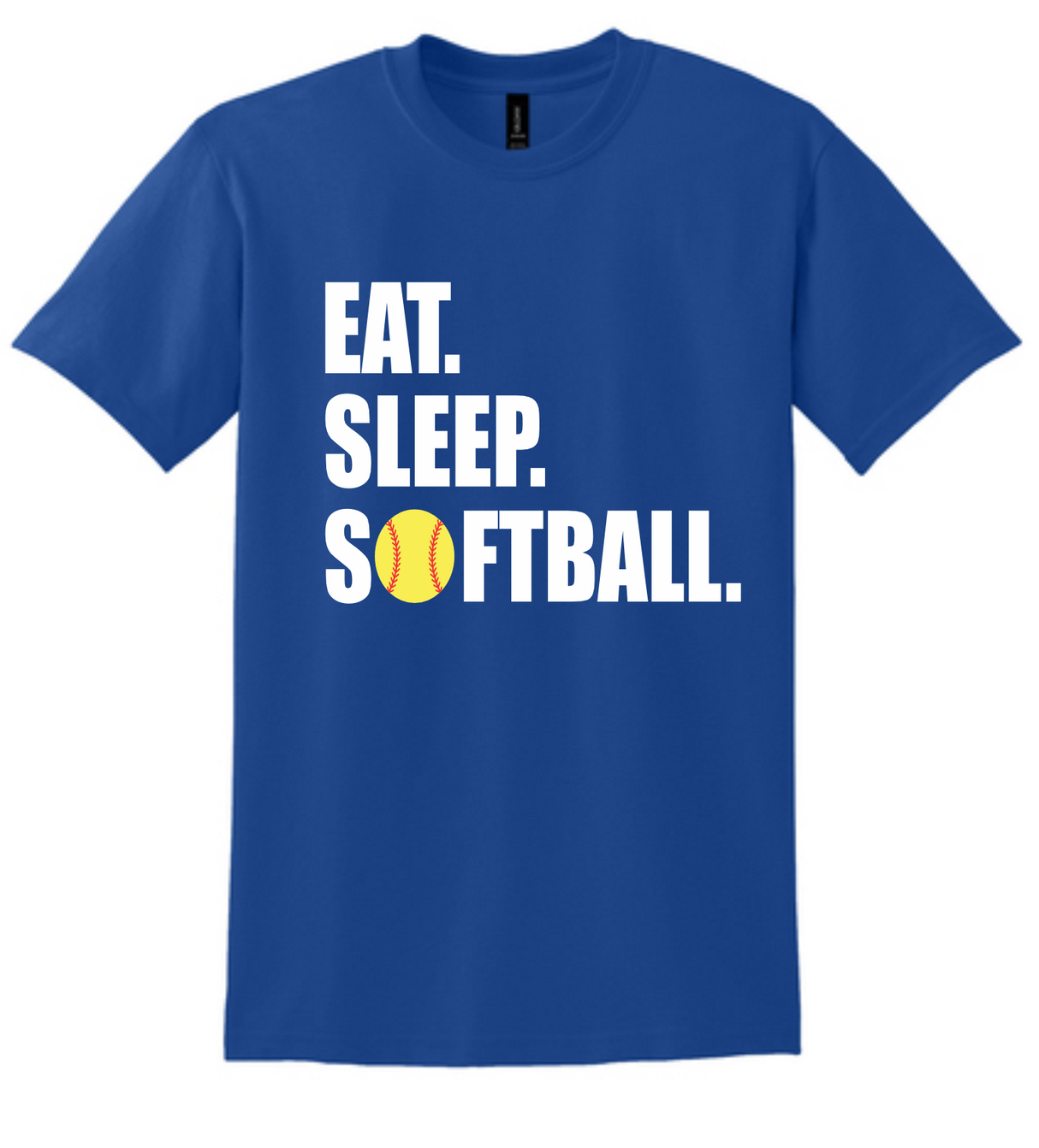 Eat Sleep Softball Short Sleeve T Shirt