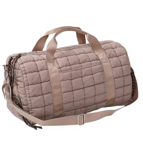 Quilted Puffer Weekender/Duffel Bag