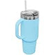 40oz Tumbler Stainless Steel Travel Mug - With Handle, Snap Lid, Straw