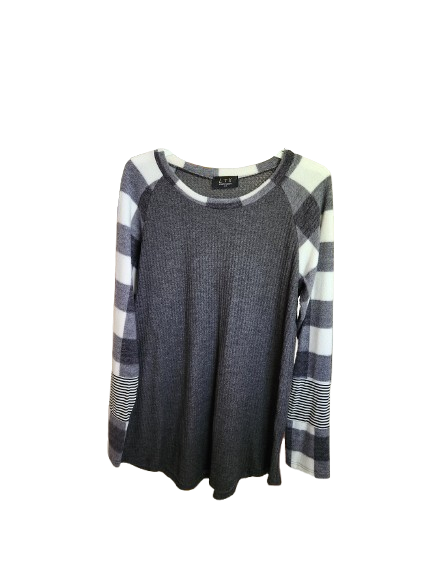 LTX Sportswear USA Plaid Arm Sweater