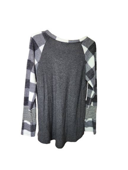 LTX Sportswear USA Plaid Arm Sweater