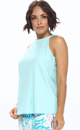 Aryeh Mint Lynn Sleeveless Yoke Top