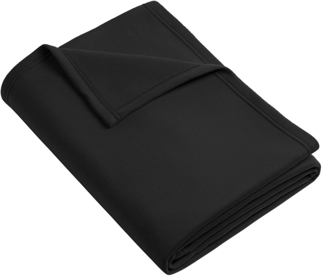 Port Authority Core Fleece Blanket. BP60, Black