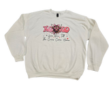 Love You Til The Cows Come Home Crewneck Sweatshirt - Gildan White, Comfortable Fit, Perfect for Casual Wear