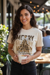 Merry Merry Merry Christmas Unisex Comfort Colors T-Shirt Size Large