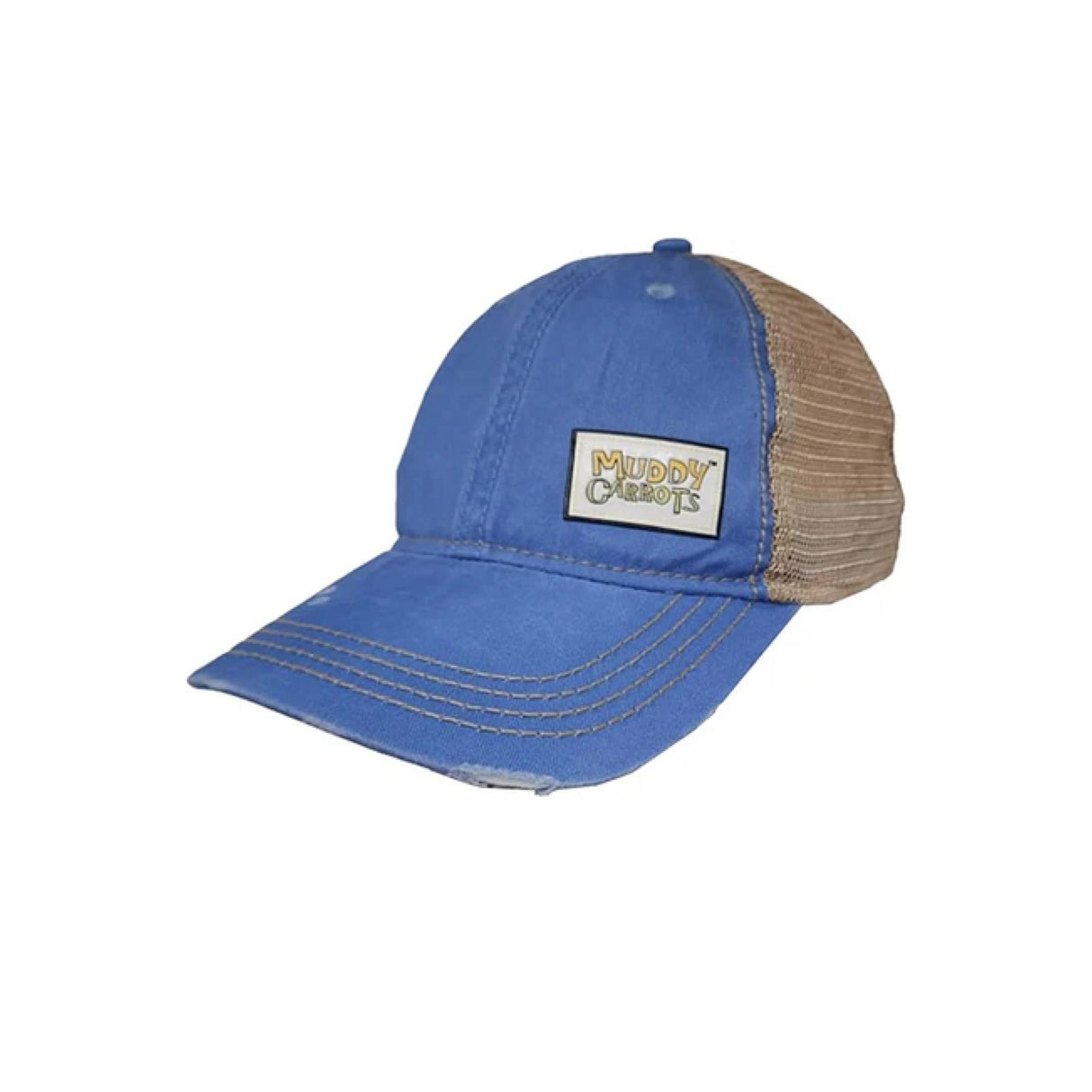Muddy Carrots Tea stained mesh back hat