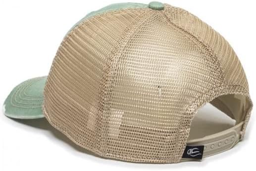 Muddy Carrots Tea stained mesh back hat