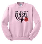 Tinsel Unisex Jerzees Crewneck Sweatshirt Fleece Size Large