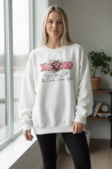 Love You Til The Cows Come Home Crewneck Sweatshirt - Gildan White, Comfortable Fit, Perfect for Casual Wear