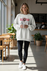 Love You Til The Cows Come Home Crewneck Sweatshirt - Gildan White, Comfortable Fit, Perfect for Casual Wear